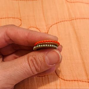 Lot of 2 Madewell Seed Bead Rings